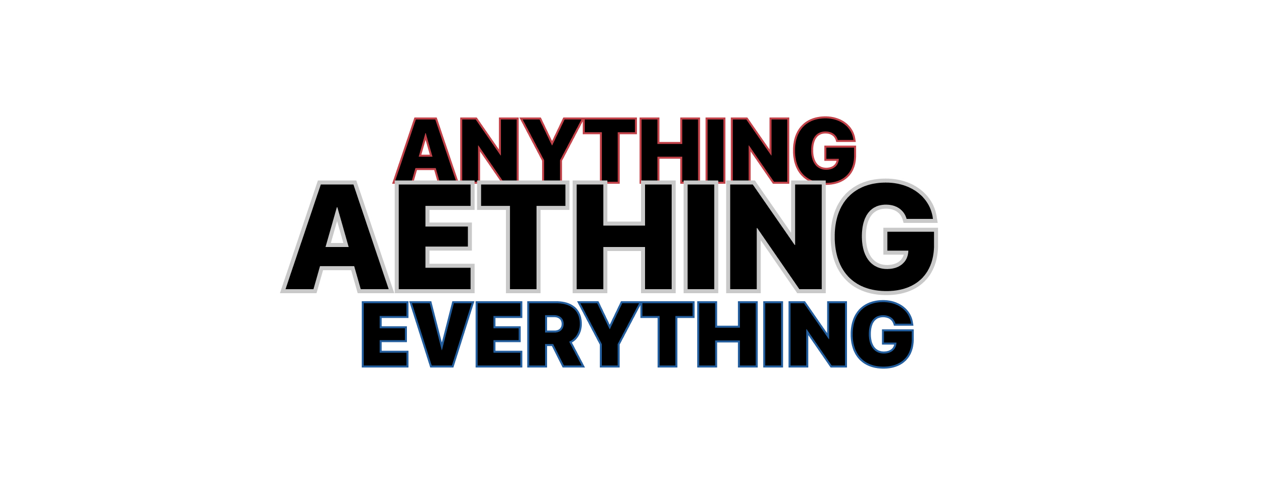 anything and everything = aething